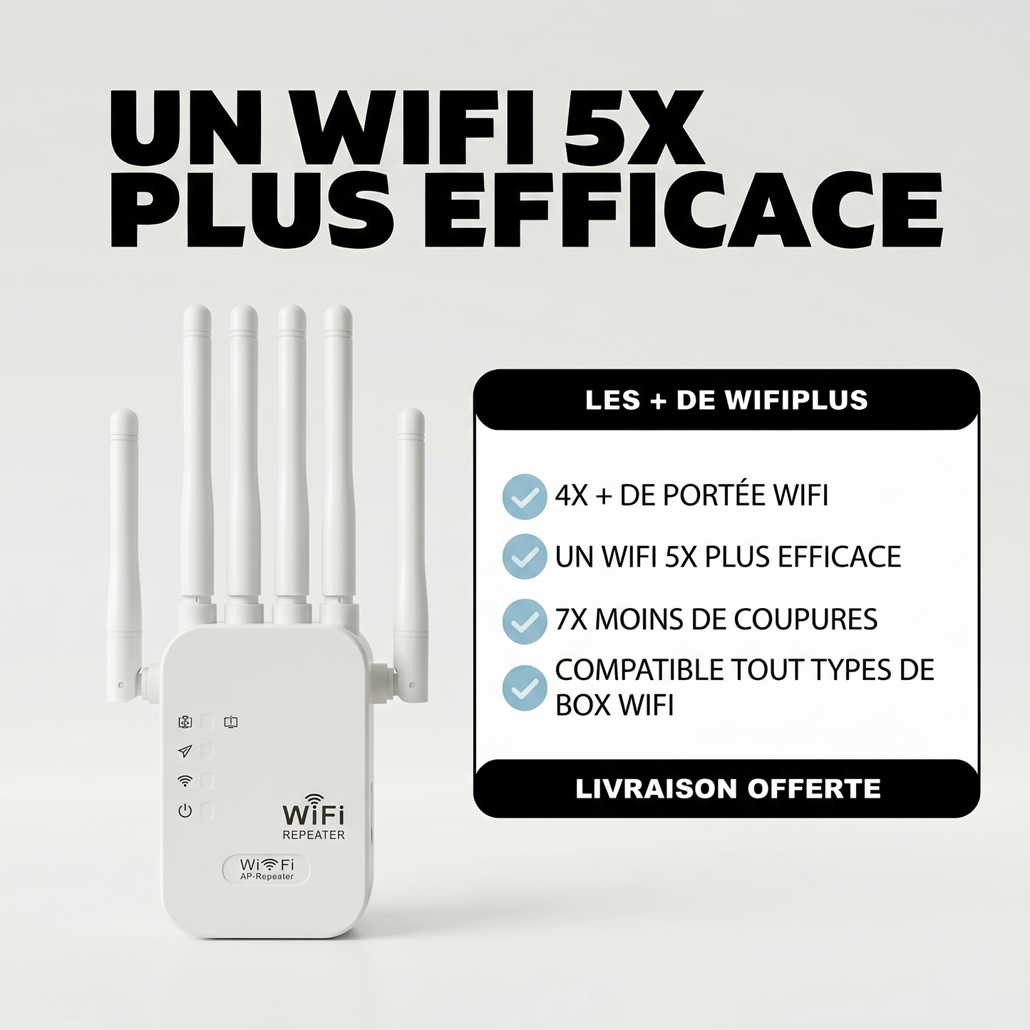 WiFi Plus™ – Fini les zones sans WiFi avec une connexion stable dans toute votre maison